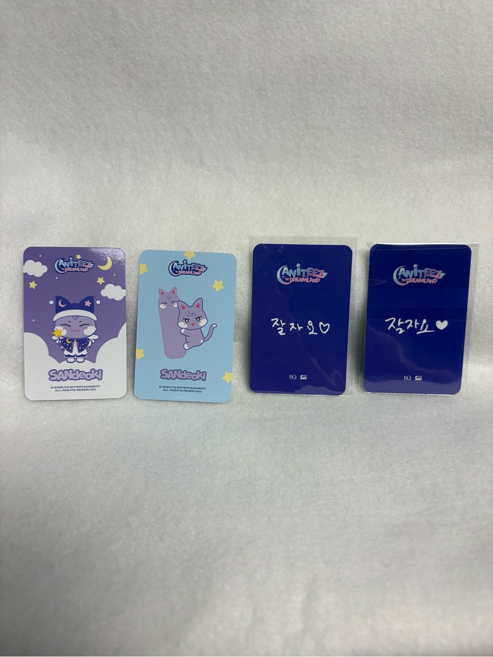 Set of 4 CHOI SAN Jeong Yunho Ateez Aniteez Sandeoki Photocards PC Dreamland - Picture 2 of 4